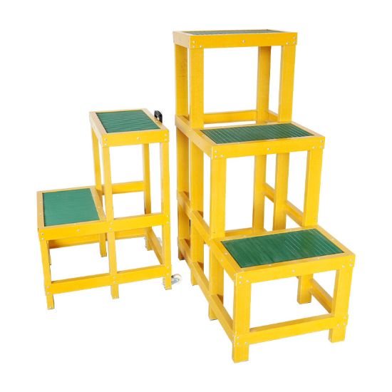 Picture of Single floor step electrician high and low stool
